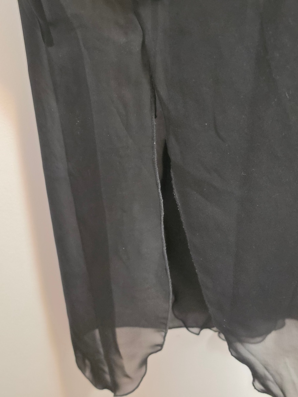 Versailles Sheer Black Long Robe Cover-Up - Picture 9 of 9